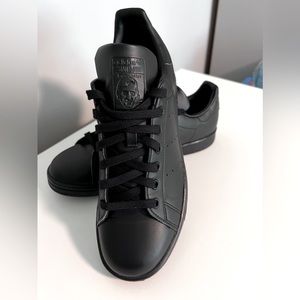 Adidas Stan Smith Leather Sneakers - Black - Men’s 8.5